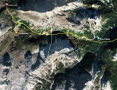 Google Wanderstrecke